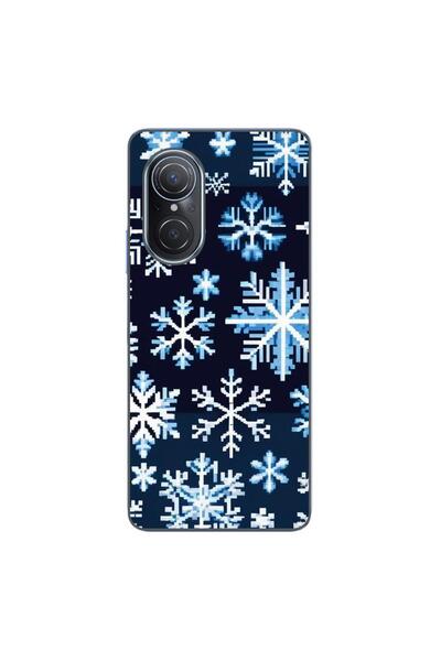 OEM Husa compatibila cu Huawei Nova 9 SE Silicon Gel Tpu Model Pixel Art Snow...