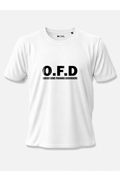 North Whiskers O.F.D (Obsessive Fishing Disorder) Humorous Printed 100% Cotto...