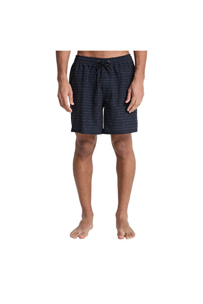 Quiksilver Stretch Printed Erkek Siyah Volley Short - Siyah