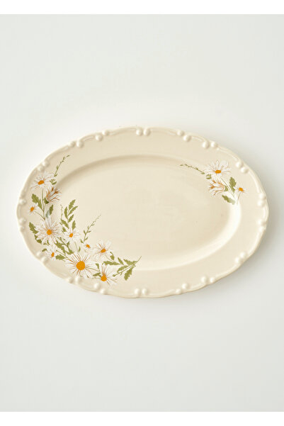 Bella Maison Daisy Porcelain Presentation Plate Cream (30 cm)