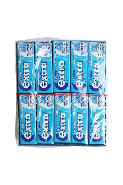 Extra علكة بالنعناع، عبوة تحتوي على 30 × 10 حبات
