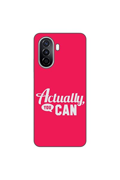 OEM Θήκη συμβατή με Huawei Nova Y70, από σιλικόνη gel TPU, με σχέδιο/μήνυμα: ...