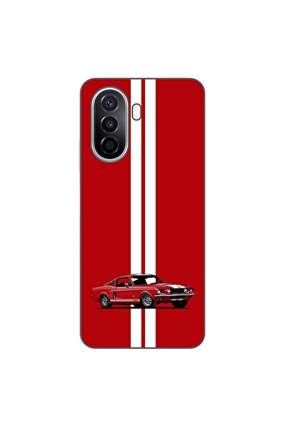 OEM Husa compatibila cu Huawei Nova Y70 Silicon Gel Tpu Model Red Mustang