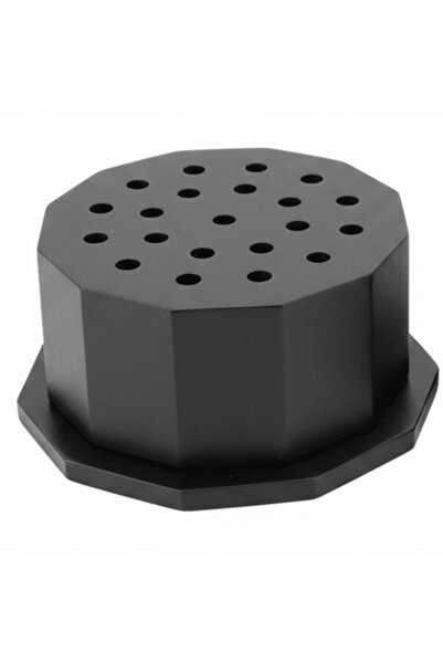 AKDC Octagonal Matte Black Incense Burner | Luxury Bakhoor Burner | 6×10 cm