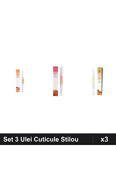 NAİLS Set 3 Ulei Cuticule Tip Stilou - Orange, Cherry, Portocală - Îngrijire ...