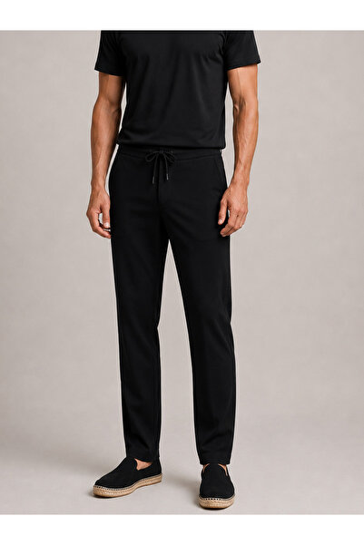 Xint Erkek Siyah Formunu Koruyan Slim Fit Jogger