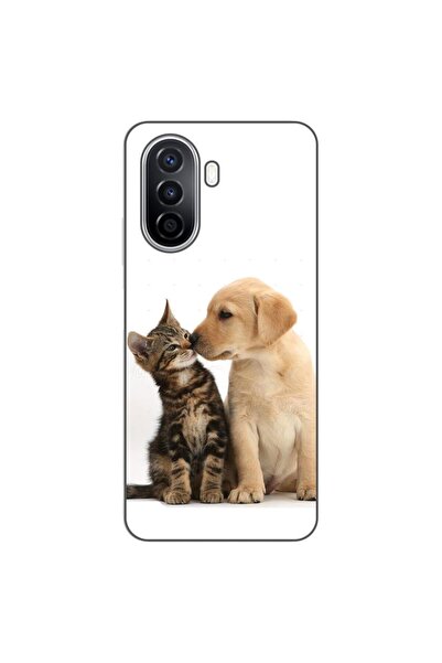 OEM Θήκη συμβατή με Huawei Nova Y70 Σιλικόνης Τζελ TPU με σχέδιο Γατάκια, Κου...