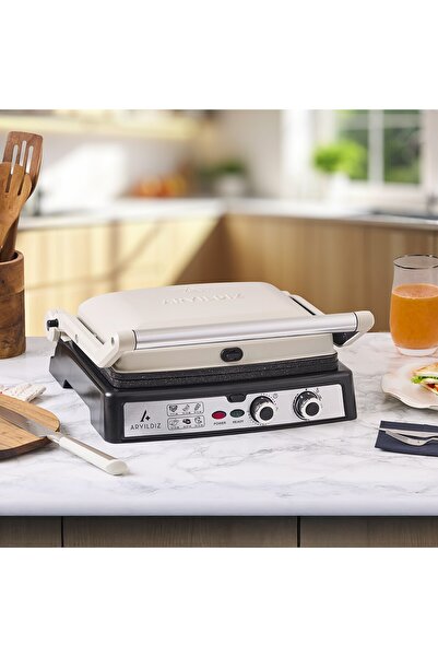 Aryıldız Multi Grill Tost Makinesi Mat Krem
