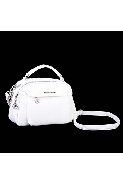 Nas Bag Γυναικεία τσάντα χειρός και χιαστί πολλαπλών θέσεων, λευκή Victoria