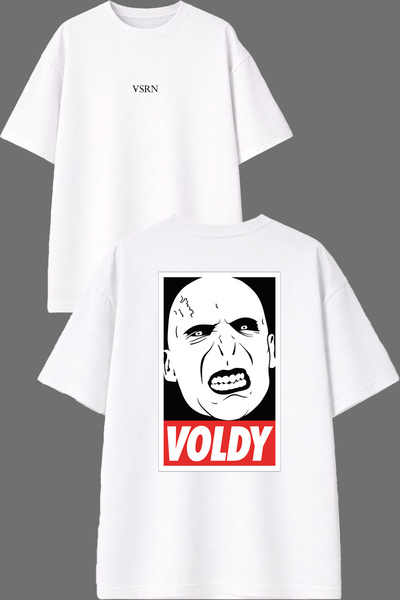 VSRN Μπλουζάκι με σχέδιο Angry Face, με στάμπα μπροστά και πίσω, λευκό, overs...