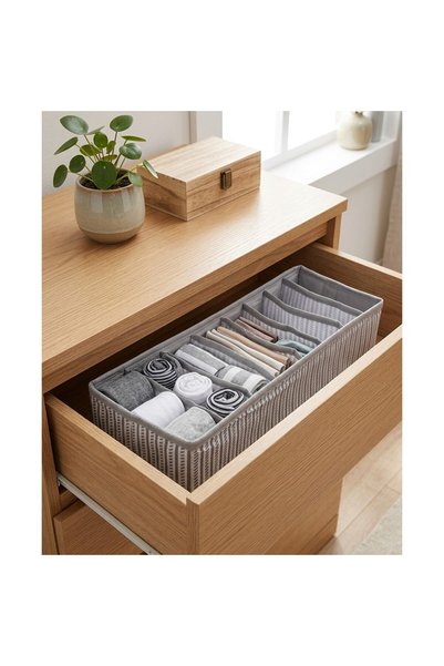 Pixue 2-Piece m Size 8-Compartment Accordion Organizer Set (41X15X14 cm)