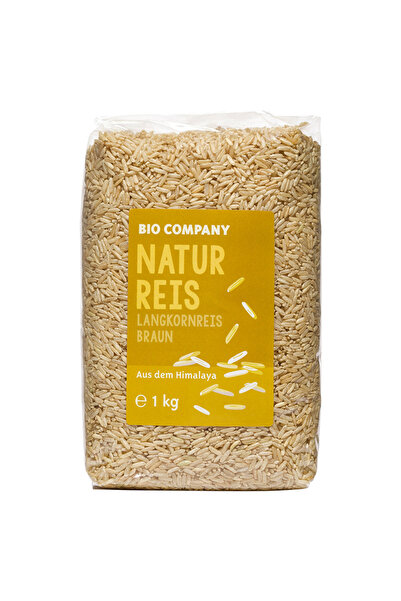 Bio Company Orez brun cu bob lung, bio, 1 kg