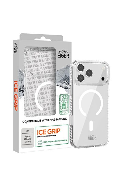 EIGER Husa Ice Grip Magsafe GRS iPhone 17 Pro Clear