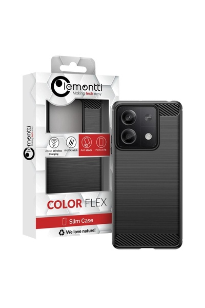 lemontti Husa Carbon Case Flexible Xiaomi Redmi Note 13 5G Negru