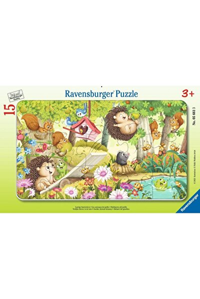 RAVENSBURGER Puzzle 15 Cadru cu animale de grădină în evadare