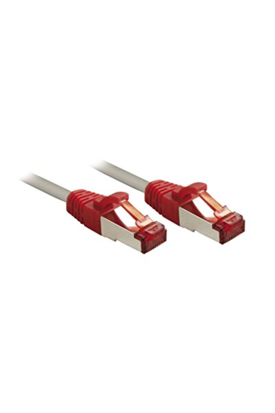 LİNDY Cablu patch Cat6 CrossOver S/FTP gri/roșu 15m