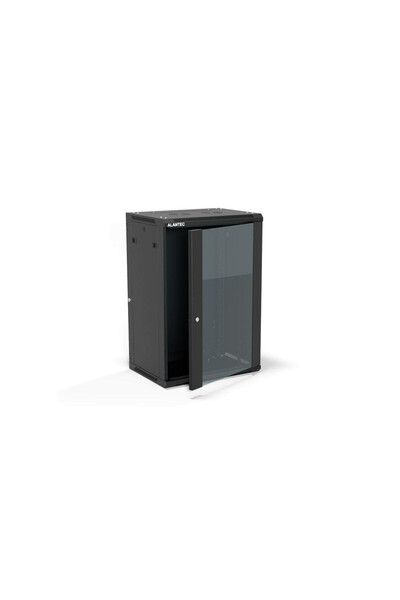 Alantec Rack de server 19 inch 18U 600x450, uși din sticlă, panouri laterale ...