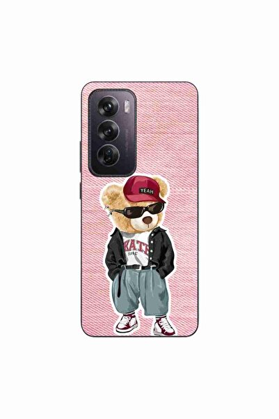OEM Husa compatibila cu Oppo Reno12 Pro Silicon Gel Tpu Model Pink Jeans Bear