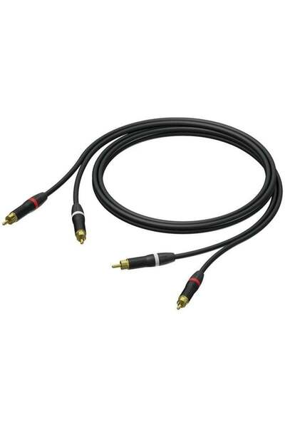 PROCAB Cablu RCA (Cinch) x2 - RCA (Cinch) x2 1 m negru (PRA800/1)