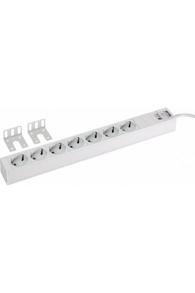 RITTAL Prelungitor 48,3 cm cu 7 prize, fără întrerupător, 230V/16A