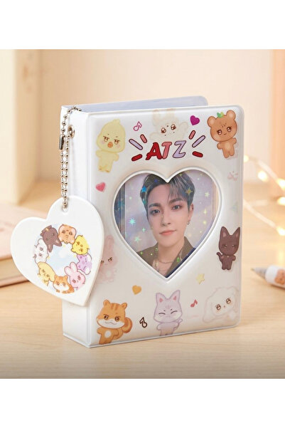 Lilaryum Atz Binder kpop PCfotokart sleve holder kawaii (2 FOTOKART ve CHARM ...