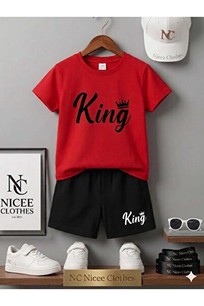 NC Nicee Clothes ΚΑΛΟΚΑΙΡΙΝΟ ΠΑΙΔΙΚΟ ΜΠΛΟΥΖΑΚΙ ΚΑΙ ΣΟΡΤΣ UNISEX (ΜΑΥΡΗ ΣΤΑΜΠΑ...