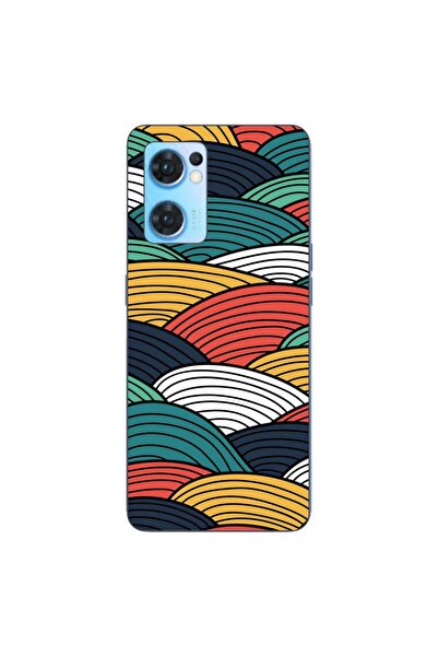 OEM Husa compatibila cu Oppo Reno7 5G Silicon Gel Tpu Model Abstract Striped ...