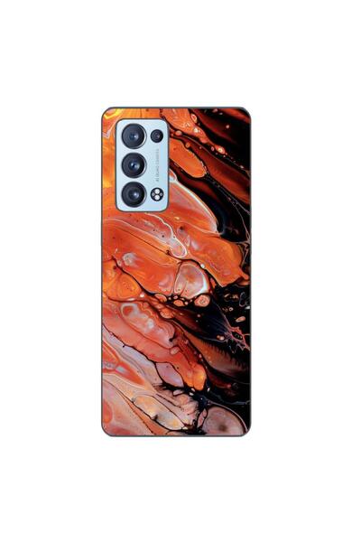 OEM Husa compatibila cu Oppo Reno6 Pro 5G Silicon Gel Tpu Model Abstract Lava...
