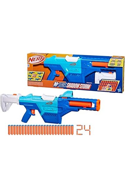 Nerf N-Series Shadow Storm Dart Blaster Toy with Magazine, Barrel, Sight, 24 ...