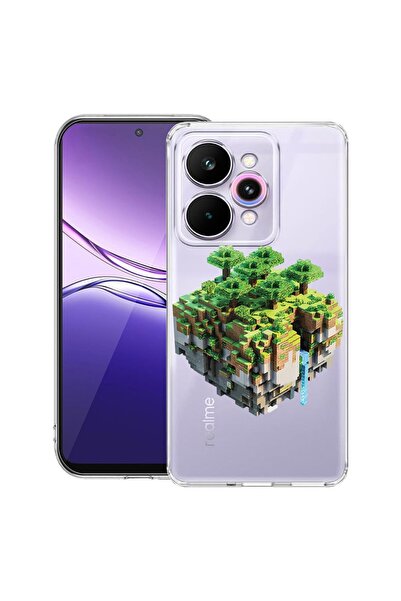 bestcase ¬Æ Husa Clear Slim Silicon Compatibila cu Realme 15 / 15 Pro, Minecr...