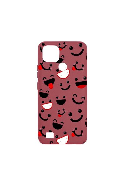 bestcase Θήκη σιλικόνης, Συμβατή με Realme C21, Be Happy, ανθεκτική στη φθορά...