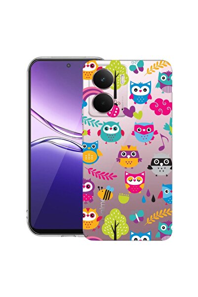 bestcase ¬Æ Husa pentru Realme P3 cu Design Owl, Clear Slim Silicon, Antisoc,...