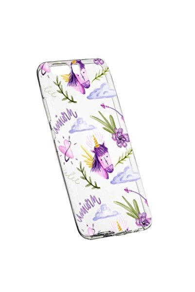 bestcase Husa Silicon, Transparent, Slim, Unicorn Pattern, Huawei Y6 2018