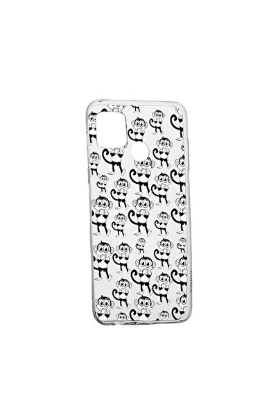 bestcase Силиконов калъф, съвместим с Realme C25Y, с мотив маймуни, устойчив ...