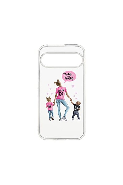bestcase Θήκη Διαφανής Σιλικόνη 2MM, Συμβατή με Google Pixel 9 Pro, Mom Life ...