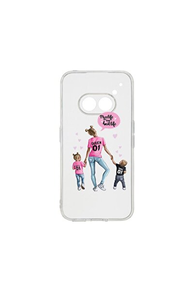 bestcase Θήκη Διαφανής Σιλικόνη 2MM, Συμβατή με Nothing Phone 2a, Σχέδιο Μαμά...