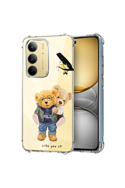 bestcase Husă pentru Realme 14x 5G, Antișoc 1.5MM, Ursuleț de pluș mă susține...