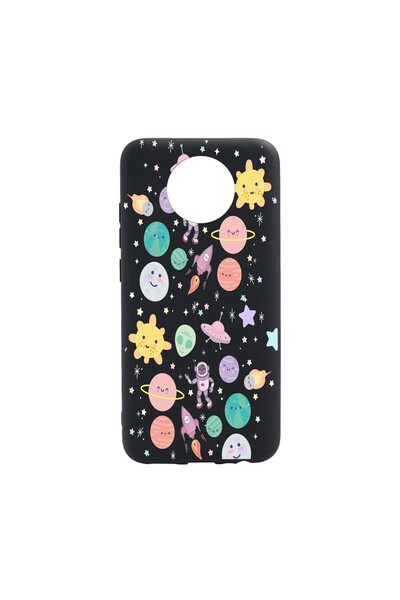 bestcase Husa Silicon Universe, Planets UFO, compatibila cu Nokia C10, rezist...