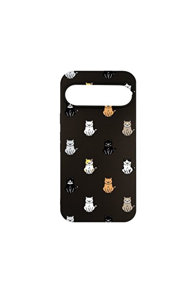 bestcase Husa pentru Google Pixel 9, BestCase¬Æ Slim SIlicon 0.8MM, Cat Patte...