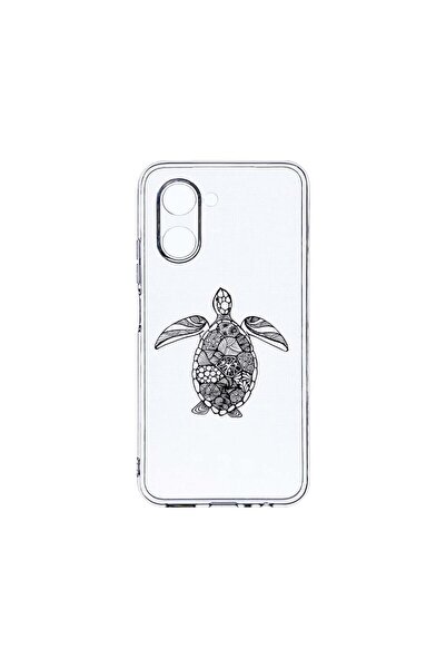bestcase Διαφανής Θήκη Σιλικόνης 2MM, Συμβατή με Realme C33, Σχέδιο Χελώνας, ...
