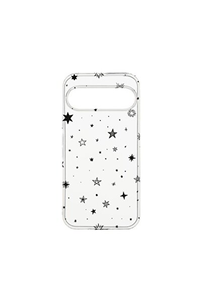 bestcase ¬Æ Husa Clear Silicon 2MM, Compatibila Cu Google Pixel 9 Pro, Stars,...