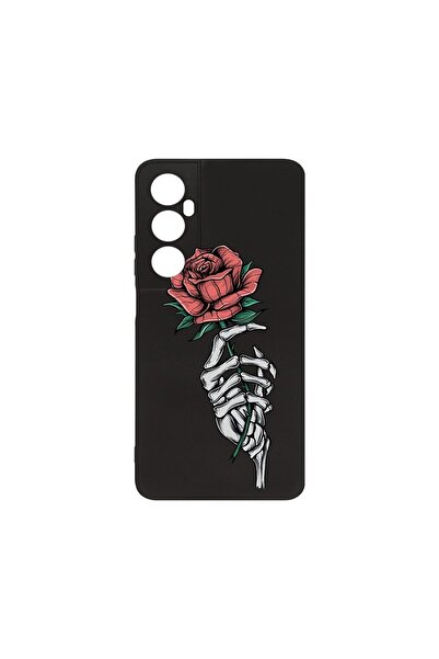 bestcase ¬Æ Husa Slim SIlicon 0.8MM, Compatibila Cu Realme C65, Rose In Skele...