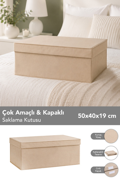 Meleni Home Organizator Baza Hurcu - Višenamenska kutija za odlaganje sa pokl...