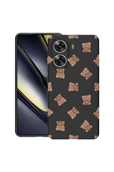 bestcase Калъф за Poco X7 Pro 5G, с десен на плюшено мече, тънък силиконов 0....