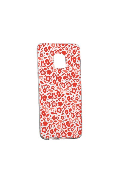 bestcase Husa Red Floweres Pattern, pentru Sony Xperia 10/ XA3, rezistenta la...