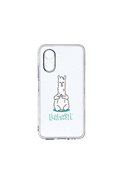 bestcase Прозрачен силиконов калъф 2ММ, съвместим с Realme C33, Llamaste Lama...