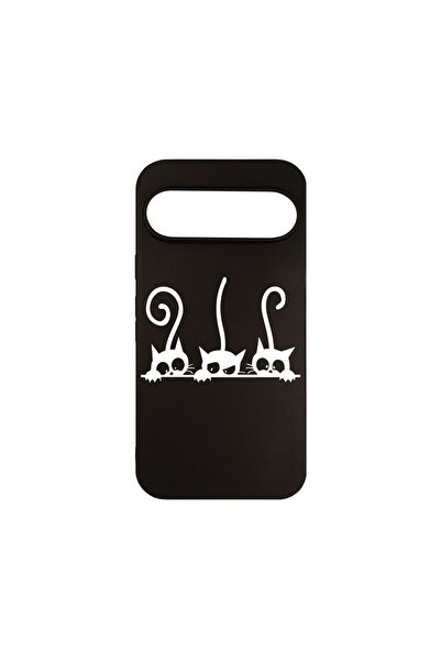 bestcase Husa pentru Google Pixel 9 Pro, BestCase¬Æ Slim SIlicon 0.8MM, Cats,...