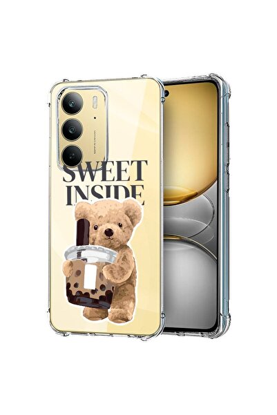 bestcase Husă pentru Realme 14x 5G, Antișoc 1.5MM, Design Ursuleț Drăguț, Pro...