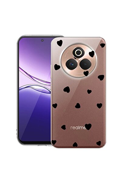 bestcase ¬Æ Husa pentru Realme P3 Pro cu Design Heart Pattern, Clear Slim Sil...