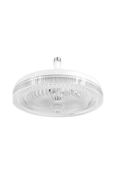 K2 Pervaneli Led Lamba Vantilatör Kumandalı 3 Farklı Işık Modlu RGB Led Ampül